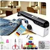 2026 Upgraded Handheld Sewing Machine 【Anti-Tangling・Tested 10000+】, Black | 【2 Speeds &amp; Handles Thick/Thin Fabrics】 Hand Sewing Machine, Mini Sewing Machine for Beginners, with Sewing Kit for Adults