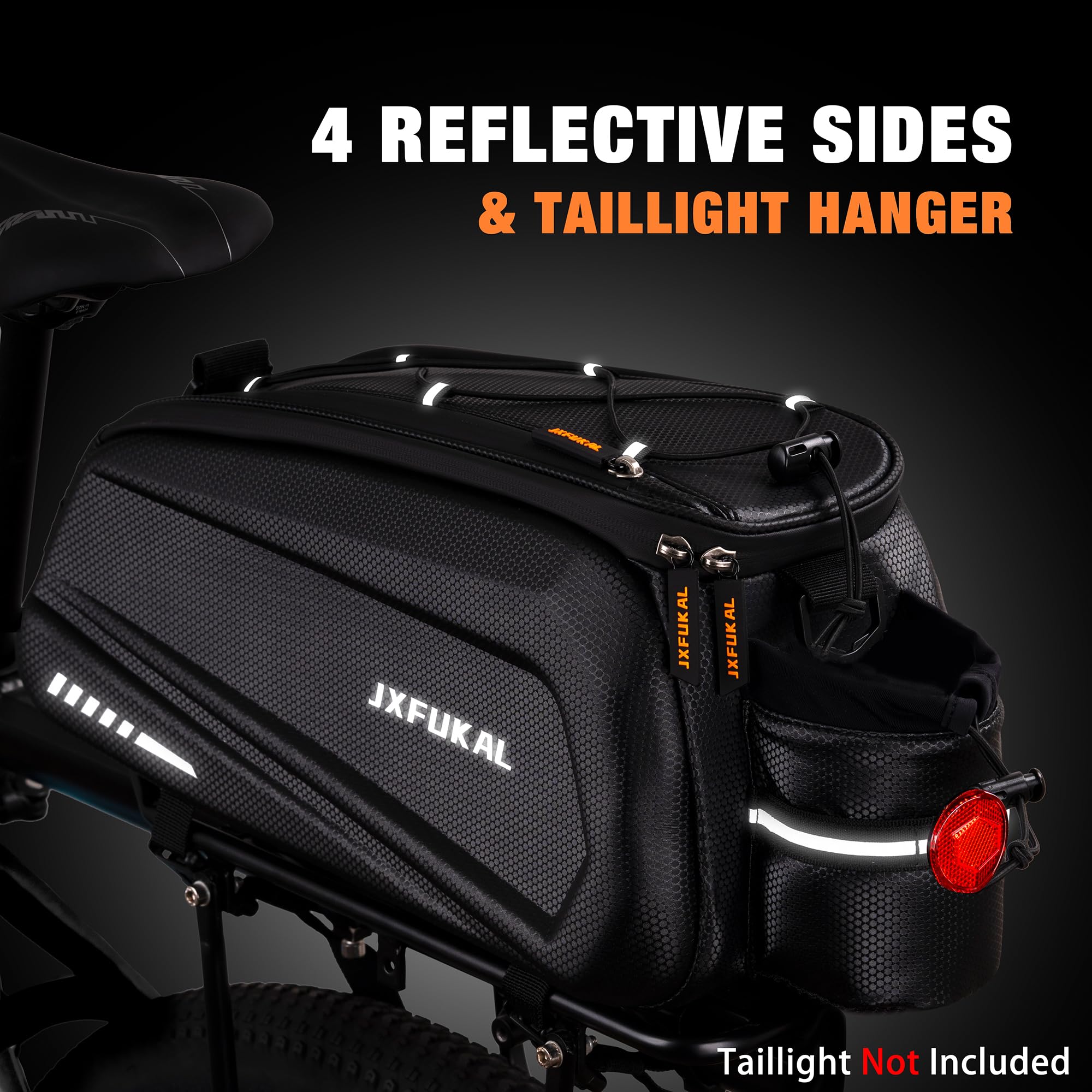 Bike Rear Rack Hard Shell Mua JXFUKAL Bike Bags for Bicycle Rear rack - 9.5L/17L/40L Hard Shell ...