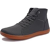 WHITIN Men's High Top Minimalist Barefoot Shoes | Wide Toe Box + Zero Drop Sole