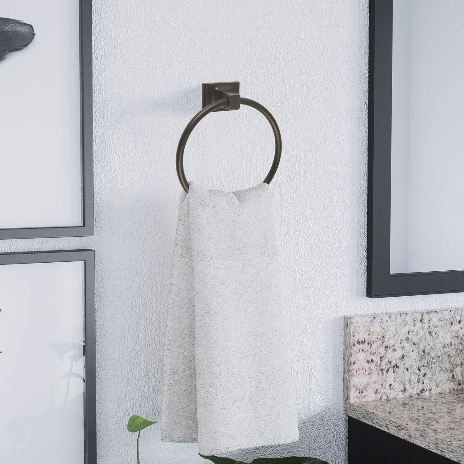 Design House 539239 Millbridge Bath Accessory, Towel Ring, Oil Rubbed Bronze - - 