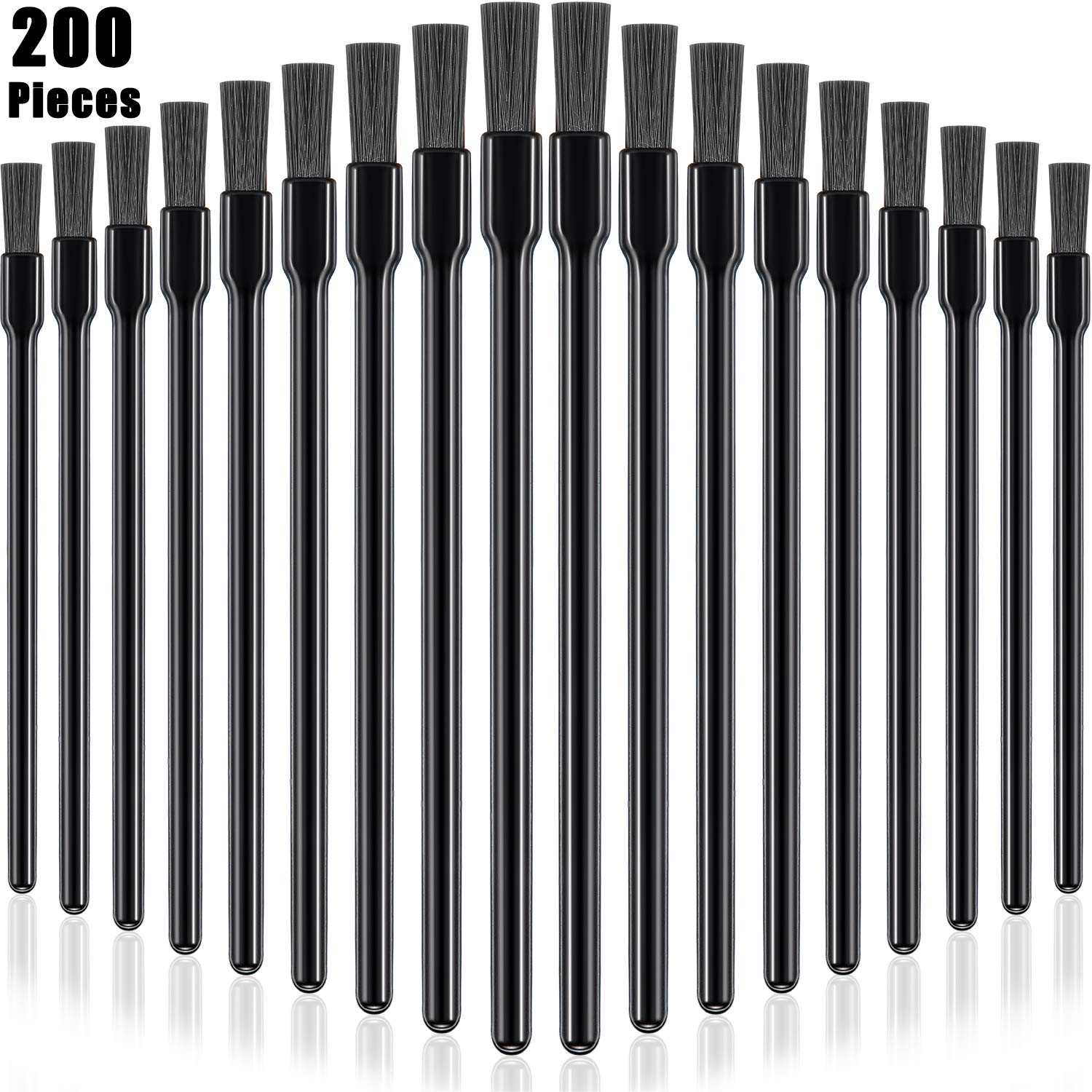 200 Pieces Disposable Lip Gloss Brushes Lipstick Wands Applicator Multi-functional Makeup Cosmetic Brush Flat Brush Tools for Women Girls: Beauty
