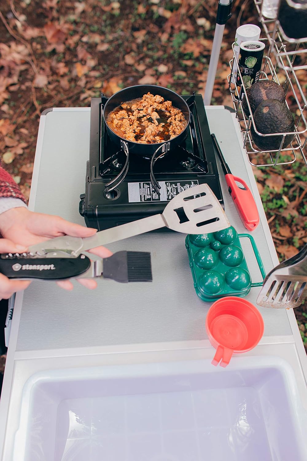 Amazon Com Outdoor Kitchen With Lantern Pole 20 In X 40 In Sports Outdoors