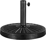 Yaheetech 14kg Cast Iron Effect Parasol Base 38/48mm Ø Heavy Duty Black