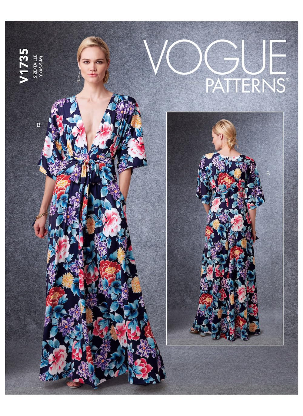 Vogue Patterns V1735ZZ Misses Dress, White, ZZ (L-XL-XXL)