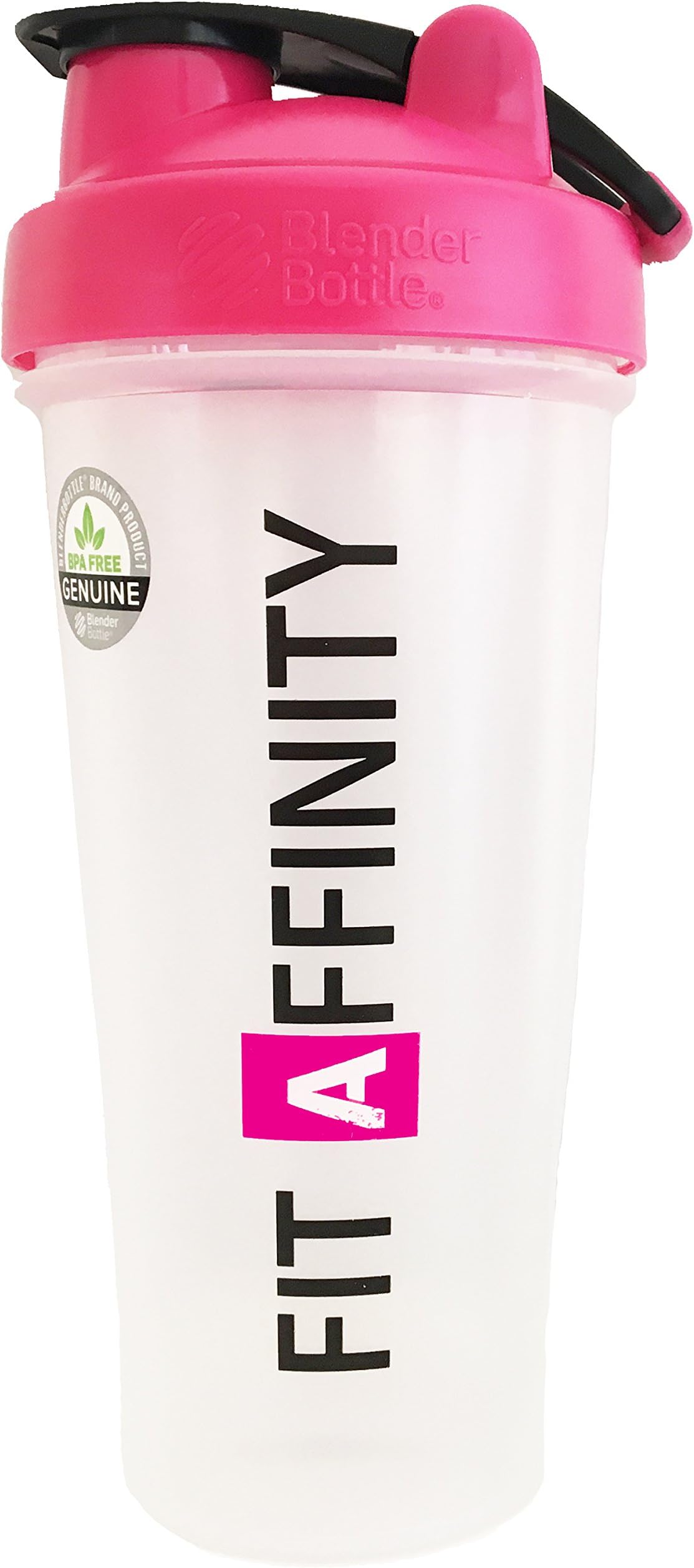 Fit Affinity BlenderBottle Classic Loop Top Shaker Bottle, Pink 28-Ounce Loop Top