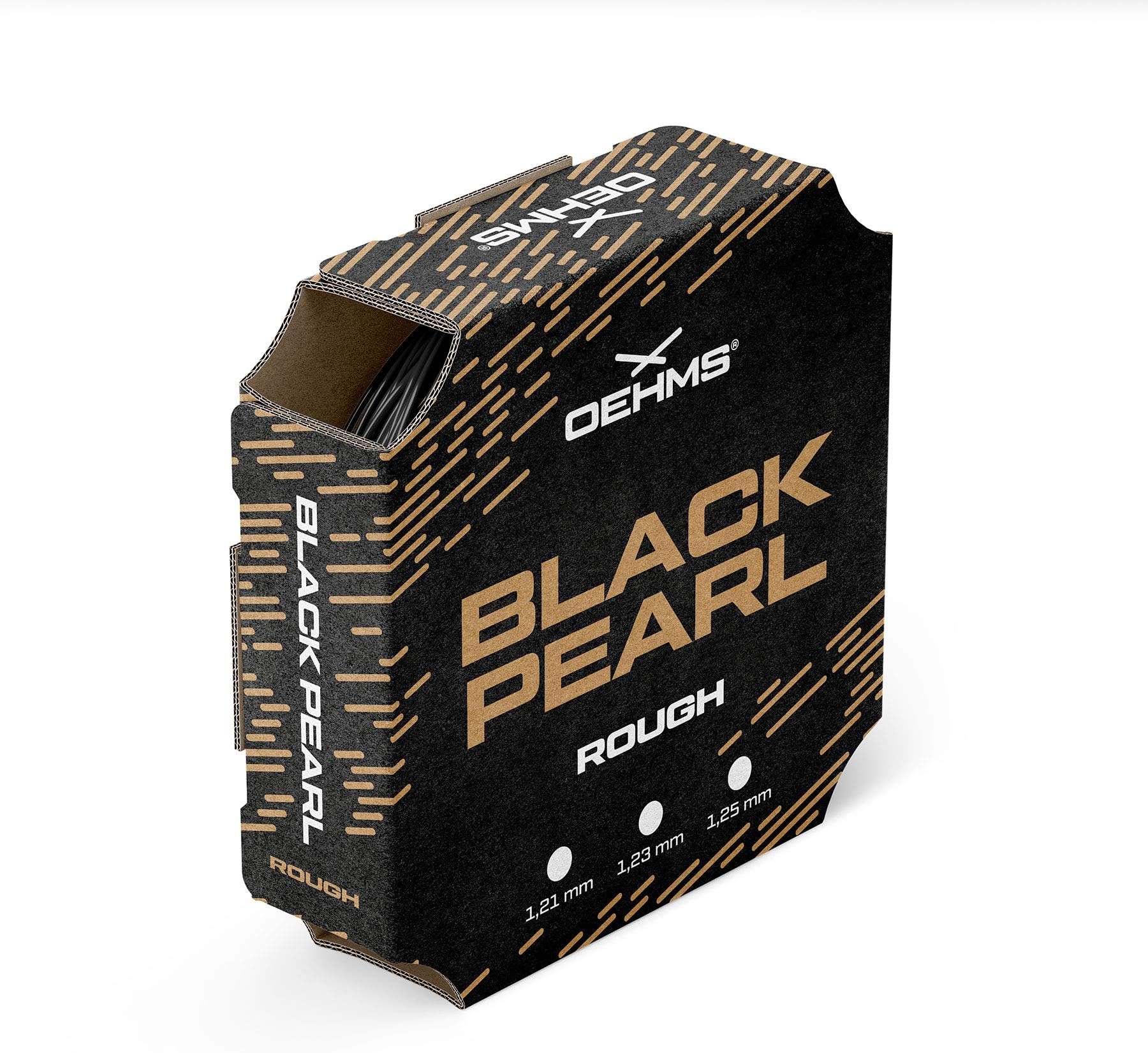OEHMS Black Pearl Rough | Grooved Co-Poly Tennis-String | 660 feet Reel