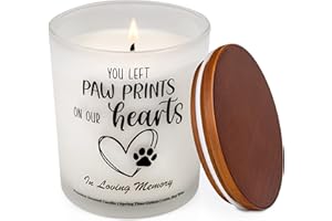 THE TASTELESS COLLECTION Pet Memorial Gifts Scented Candle - Dog Memorial Gifts for Loss of Dog, Pet Loss Gifts and Loss of Dog Sympathy Gift, Dog Bereavement Gifts for Loss of Pet, Cat Memorial Gifts, Dog Passing Away Gifts