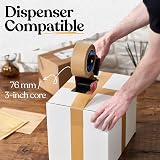 Koju Kraft Paper Packing Tape 48mm x 50m 3 Pack Eco Friendly Recyclable view 2