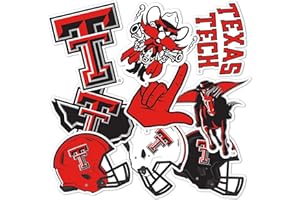 Desert Cactus Texas Tech University Sticker TTU Red Raiders Sticker Vinyl Decals Laptop Water Bottle Car Scrapbook Sheet T2 (Type 2)