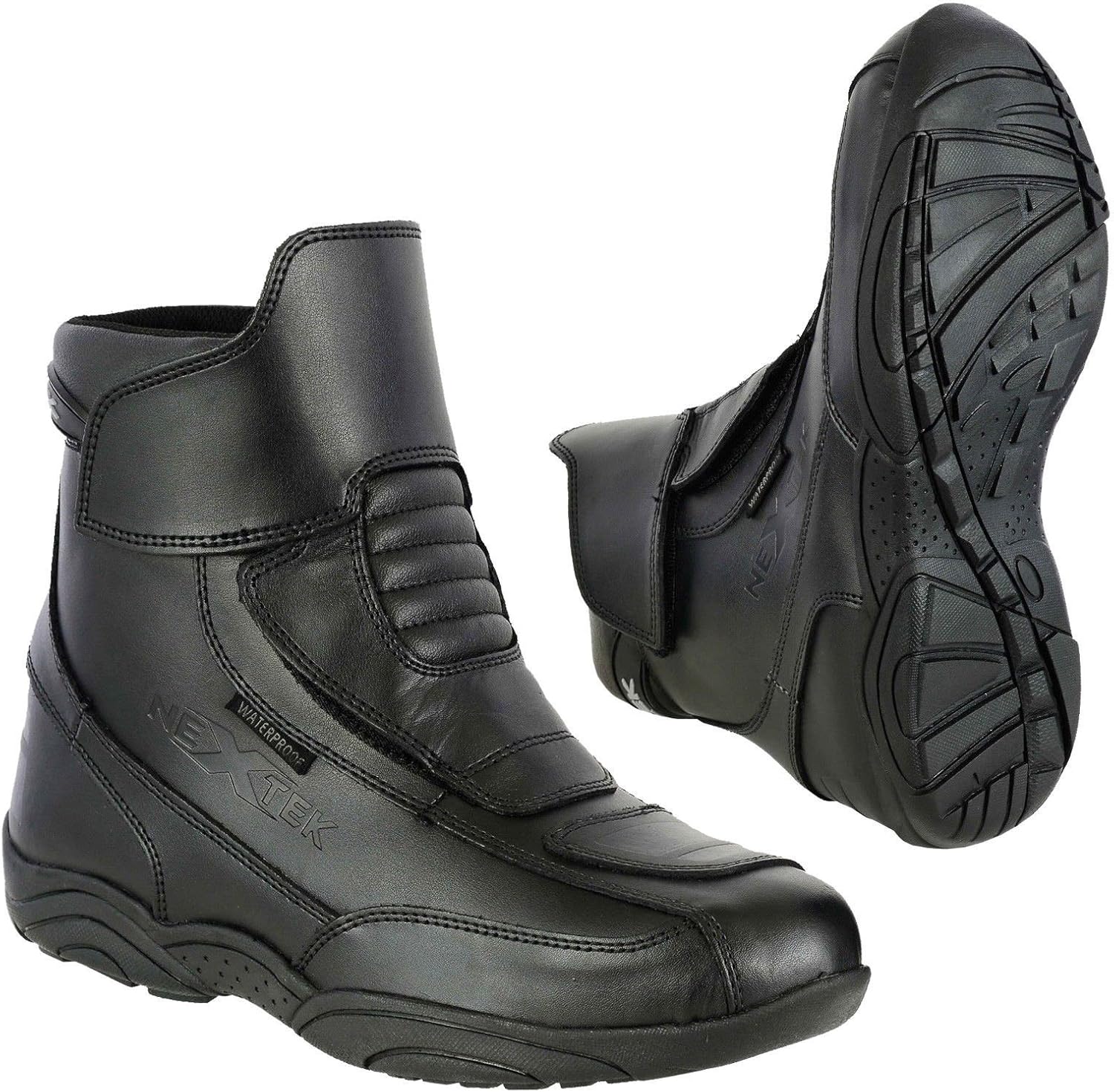 Profirst Global Motorbike Waterproof Touring Boots Motorcycle Black