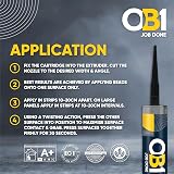 OB1 Black Multi-Surface Sealant & Adhesive Hybrid Technology 290ml view 3