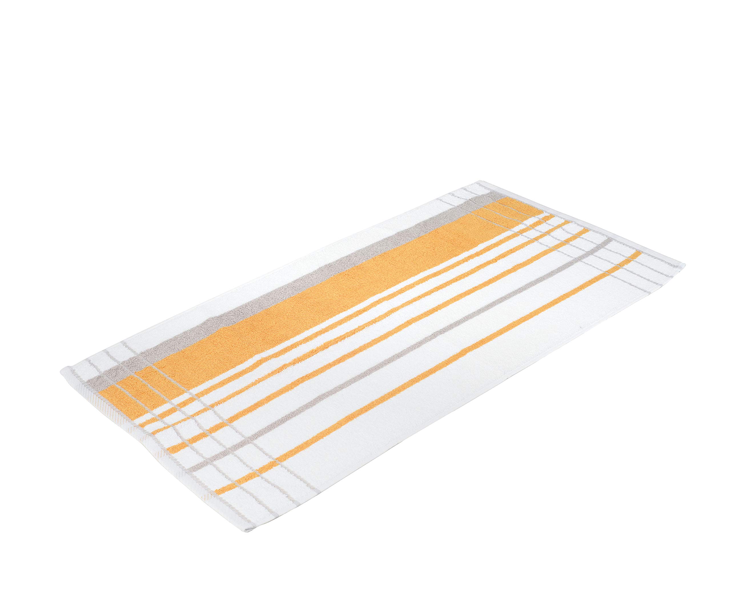 Gözze Berlin - Hand Towel - 50 x 100 cm, Terry, Mais/Taupe, 50 x 100 cm