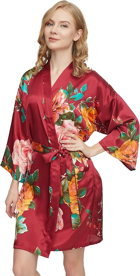 bademantel blumenmuster