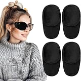 YUXIANLB 4 Pcs Eye Patches for Adults Kids Right Left Eye Patch Velvet Black view 8