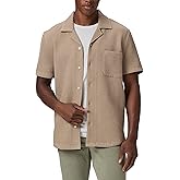 PAIGE Men's Agoura Short Sleeve Waffle Button Up Shirt