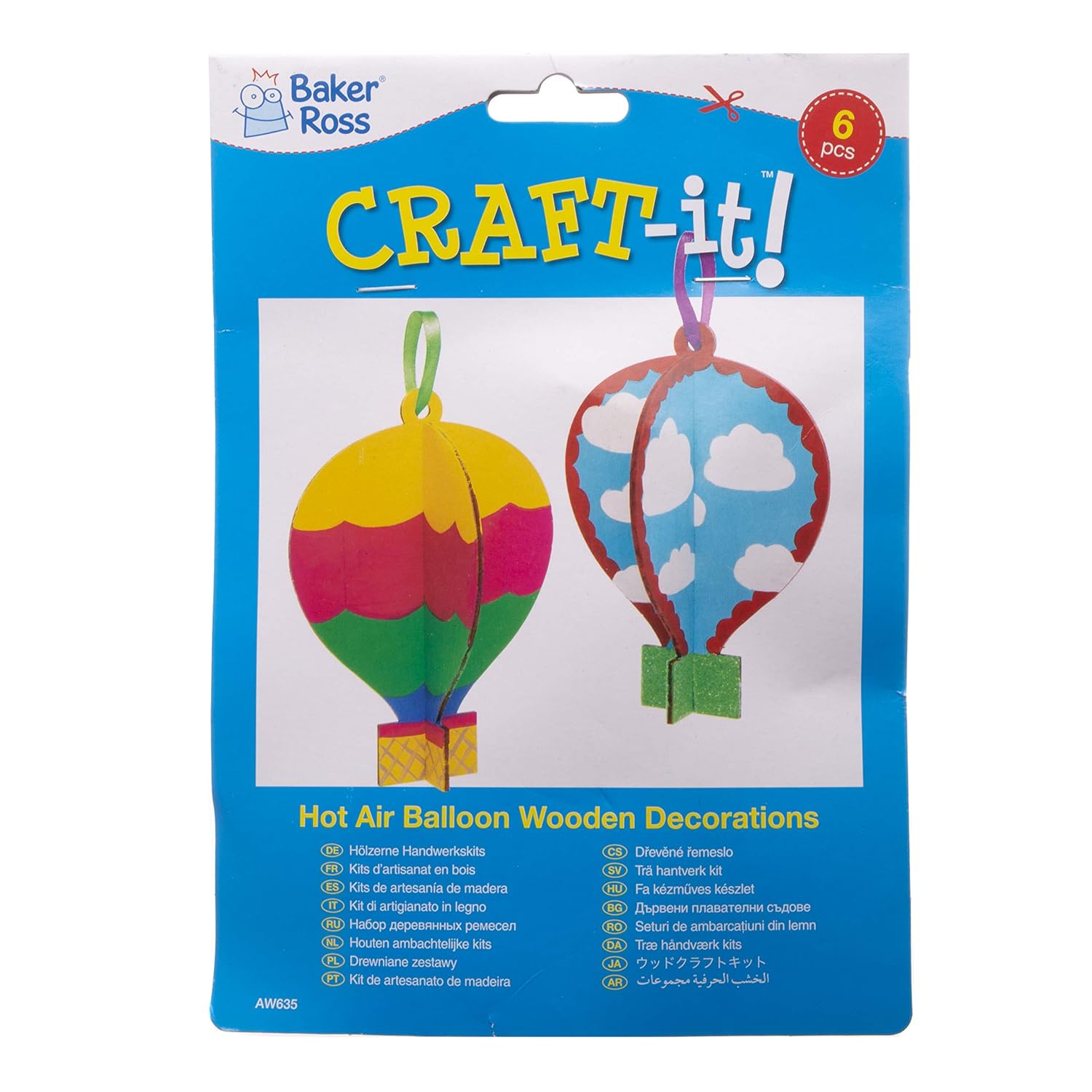 Blue Joizo 1pc Cloth Hot Air Balloon Decoration Cartoon 3d Wall