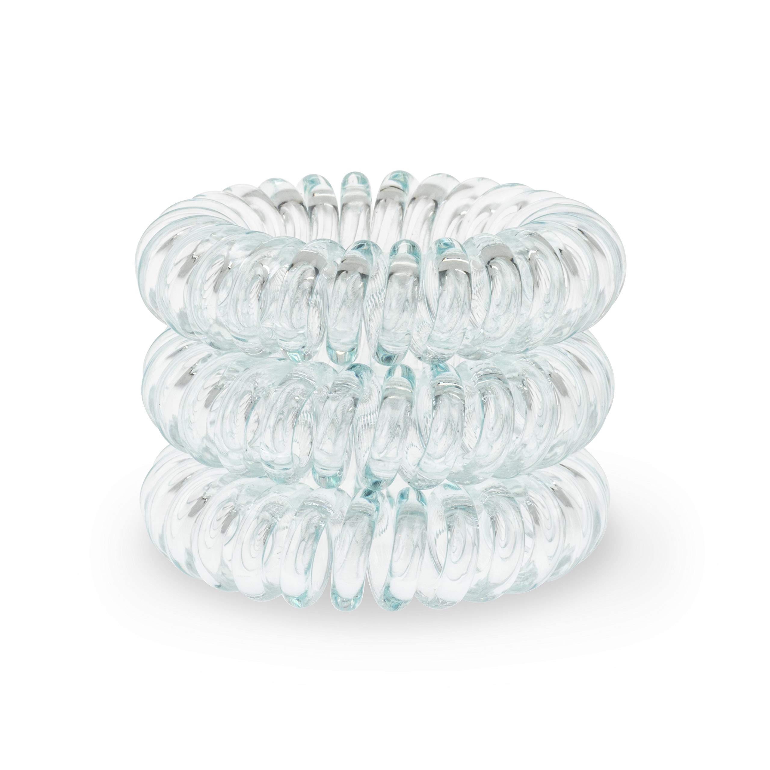 Aqua Green SpiraBobble | Hair Bands for Women – 9Pcs Set Hair Bobbles | Durable Hair Tie | Spiral Ring for ponytails
