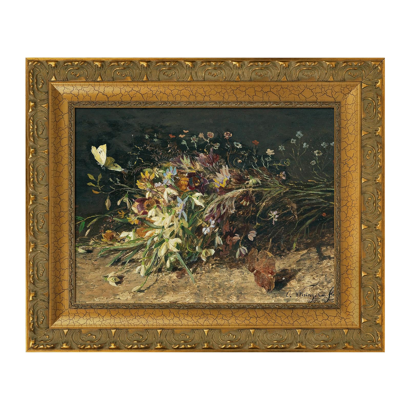 Photo 1 of ***REQUIRES ASSEMBLY****
FOLKOR Vintage Canvas Frame for 20x24 Oil Paintings, 2.8" Extra Wide DIY Wood Canvas Frame For Baroque Victorian Paintings Art Prints Class Artwork Designer Show, No Glass & Back (Gold)