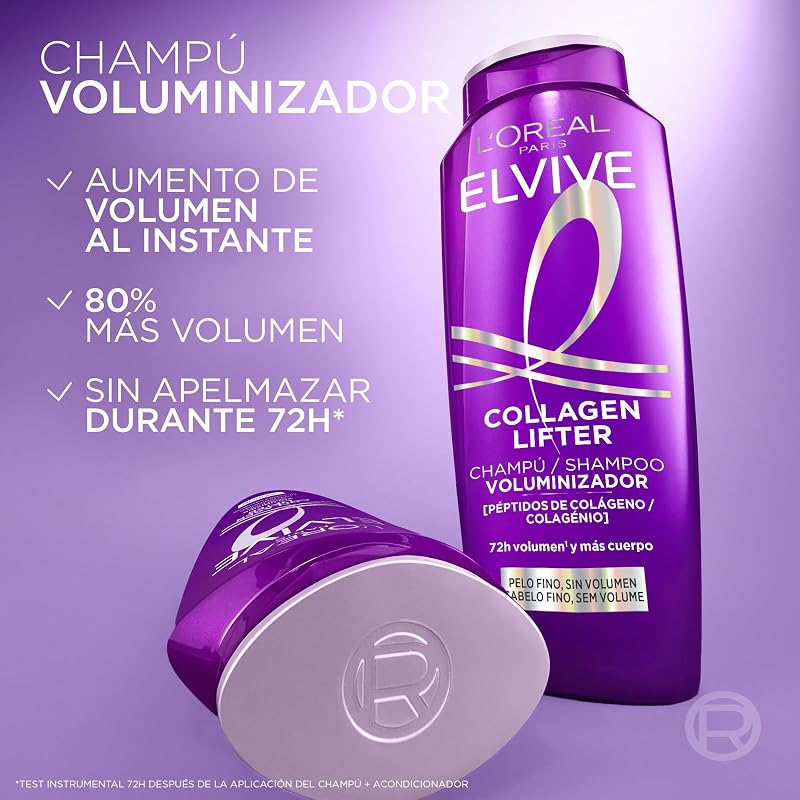 Champô L'Oréal Paris Elvive Collagen Lifter 72H Volume, 700ml