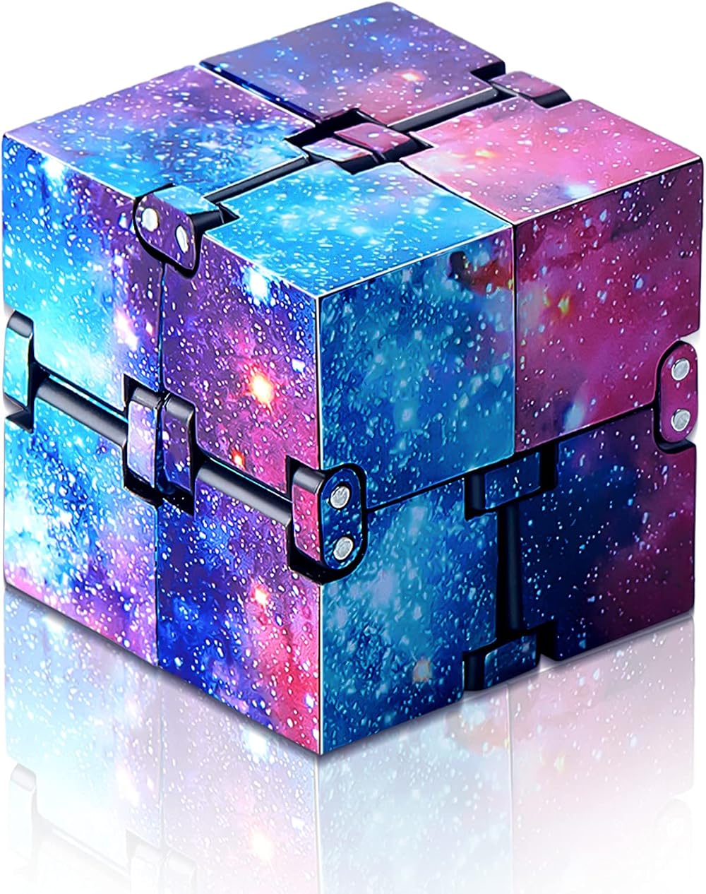 Skylety Cube Mini Blocks Rainbow Galaxy Space Sensory Desk Toy 4cm