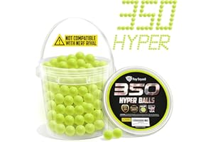 (350 Pack, Not Rival Compatible) Ray Squad Nerf Hyper Balls, Nerf Hyper Bullets, Refill, Bulk, Rounds