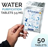 Blue Ahead Water Purification Tablets 3.5 mg 50 Pack for Hiking Camping view 2