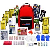 Ready America 70285 Deluxe 2-Person 3-Day Emergency Backpack | Premium Survival Kit w/ Food, Water, Medical Supplies, Tools, Blankets &amp; More &ndash; Disaster Prep, Earthquake &amp; Home Safety