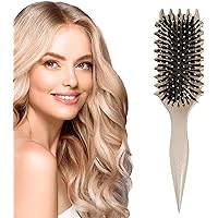 Curl Defining Brush, Slick Back Hair Brush, Curly Hair Brush, Boar Bristle Hair Brush, Hair Brush for Women, Curl Comb Blowou