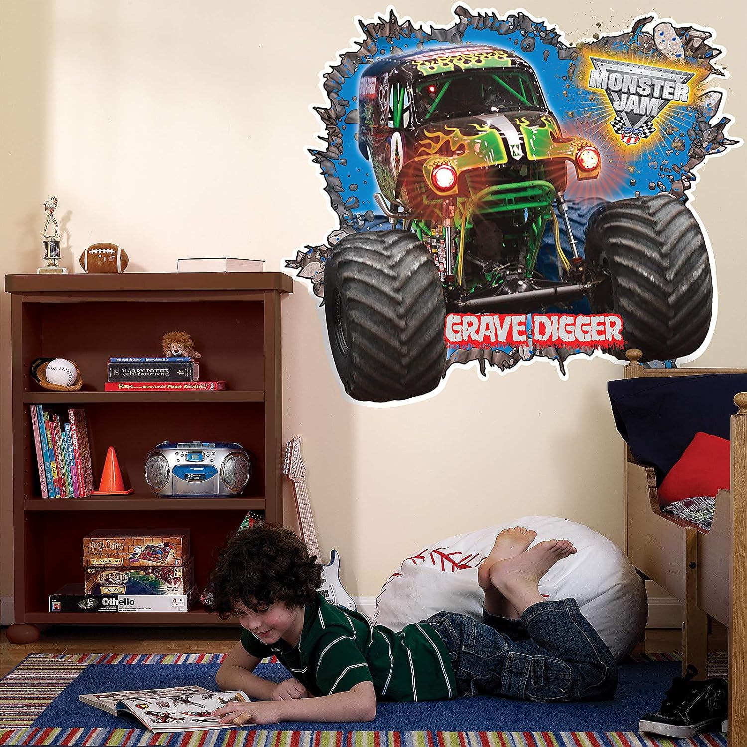 Amazon Com Birthdayexpress Monster Jam Room Decor Grave Digger