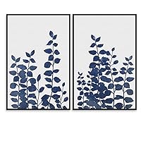 SIGNWIN 2 Piece Framed Canvas Wall Art Minimalism Abstract Style Canvas Prints Home Artwork Decoration for Living Room,Bedroom - 16