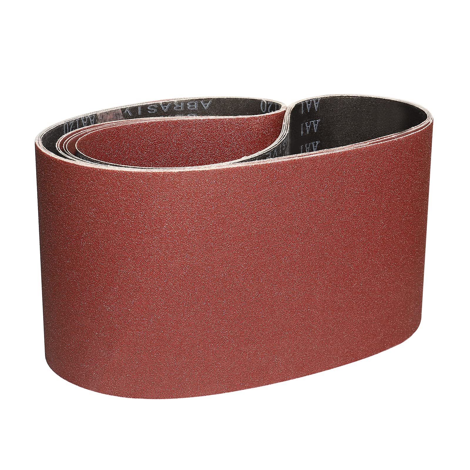 Sruhrak 6 Pack Abrasive Sanding Belts- 150x1220mm Polishing Sanding Belt, 1 Each of 60/80/120/180/240/400 Grits Aluminium Oxide Sanding Belts Abrasive Tool for Portable Belt Sander