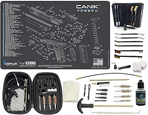 EDOG Canik TP9 SFX (Exploded View) PPistol Cleaning Mat &amp; Range Warrior Handgun Cleaning Kit &amp; E.D.O.G. Tac Pak Cleaning Essentials