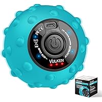 Vulken 4 Speed High Intensity Vibrating Massage Ball for Fitness, Performance Improvement, Blue