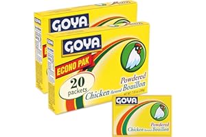 Goya Chicken Bouillon Powder Packets, 7.05 oz (2-Pack), Instant Broth and Seasoning for Soups, Stews, Rice, and Gravy, Bold, Latin-Inspired Flavor