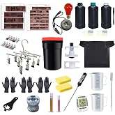 YCCLDIPL Darkroom Film Processing Equipment Kit for 135/120 Film, Color &amp; B&amp;W, 2 Rolls at a Time, 16-Piece Set