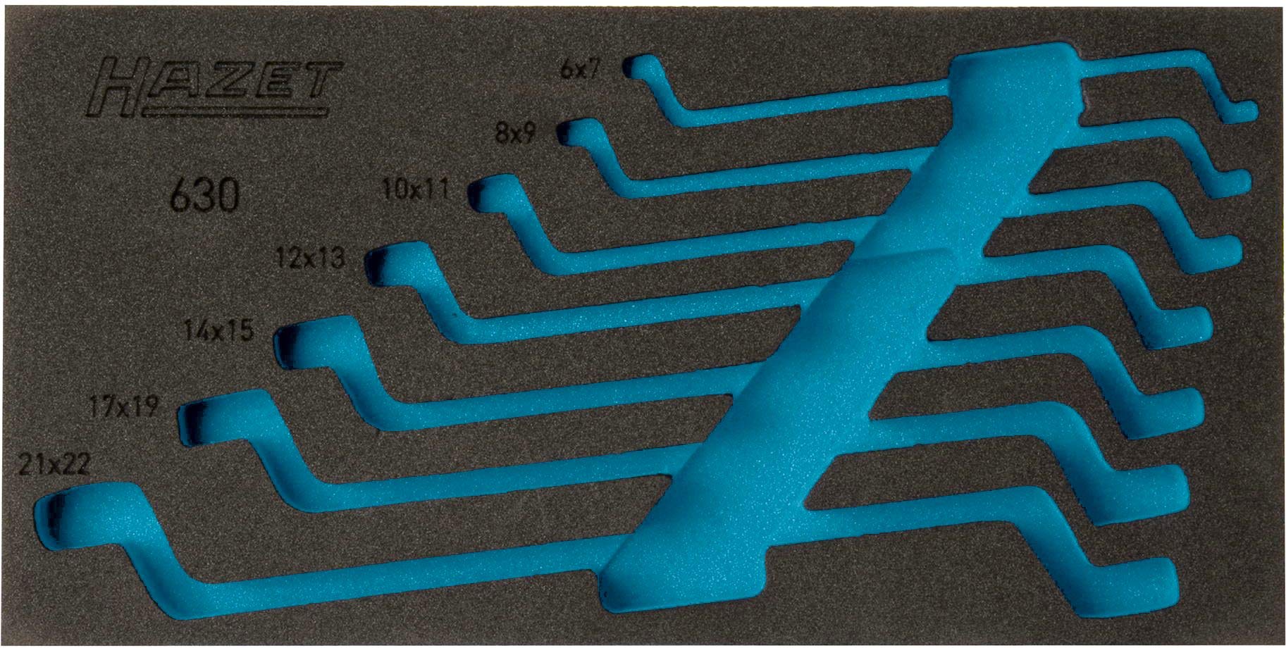 HAZET 163-296L 2-Component Soft Foam Insert - Multi-Colour