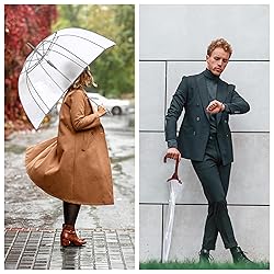 Weather Station Clear Dome Rain Umbrella