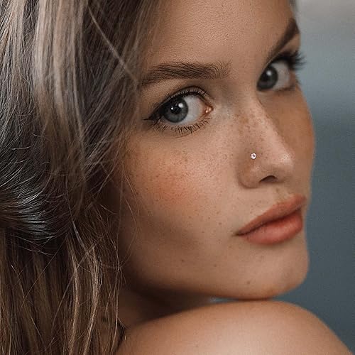 Jstyle Hypoallergenic Nose Rings 18G 20G Surgical Stainless Steel