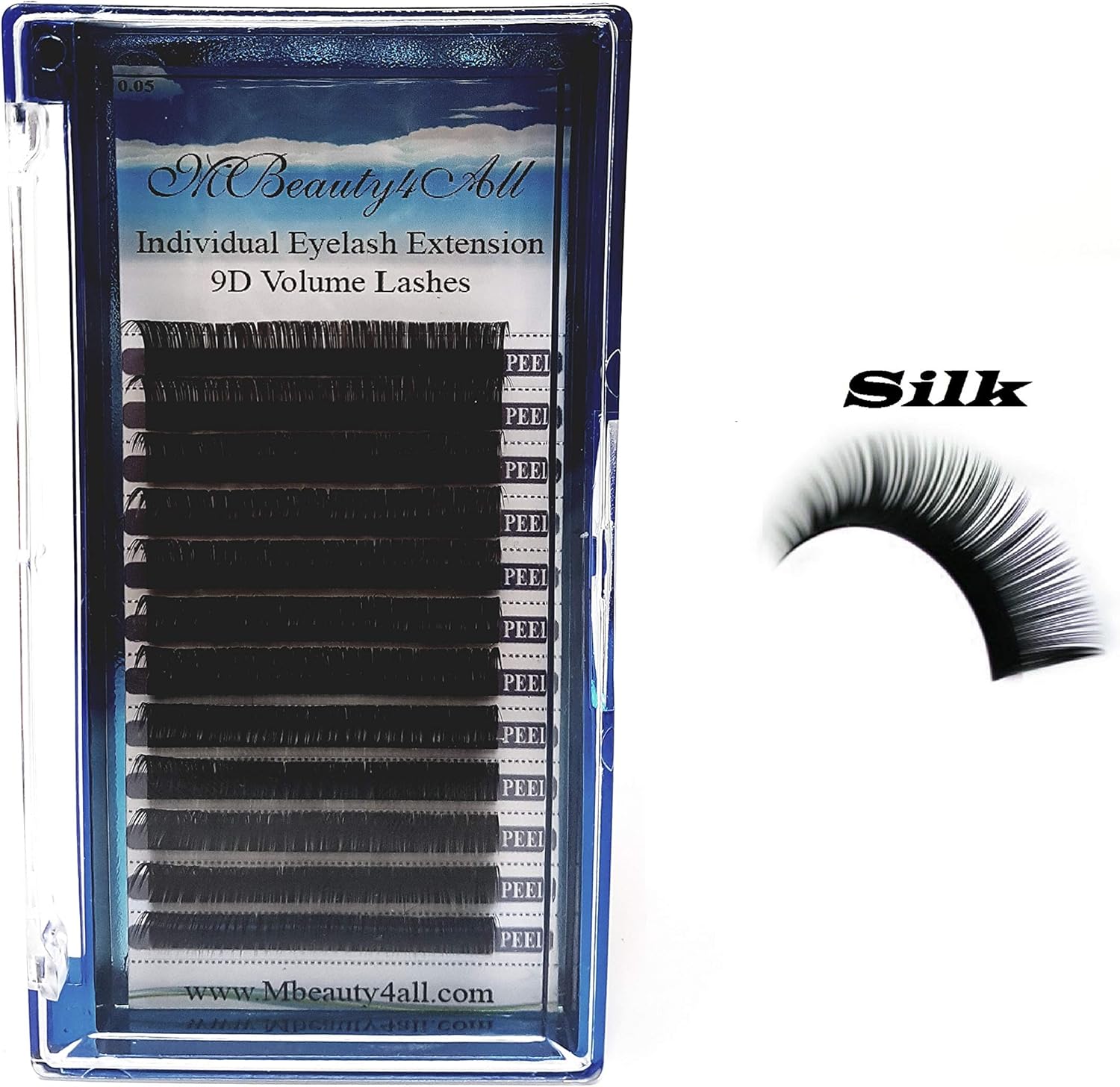 Mbeauty4all 0.05 /Ccurl (12mm) Silk XD Volume Lash Semi Permanent