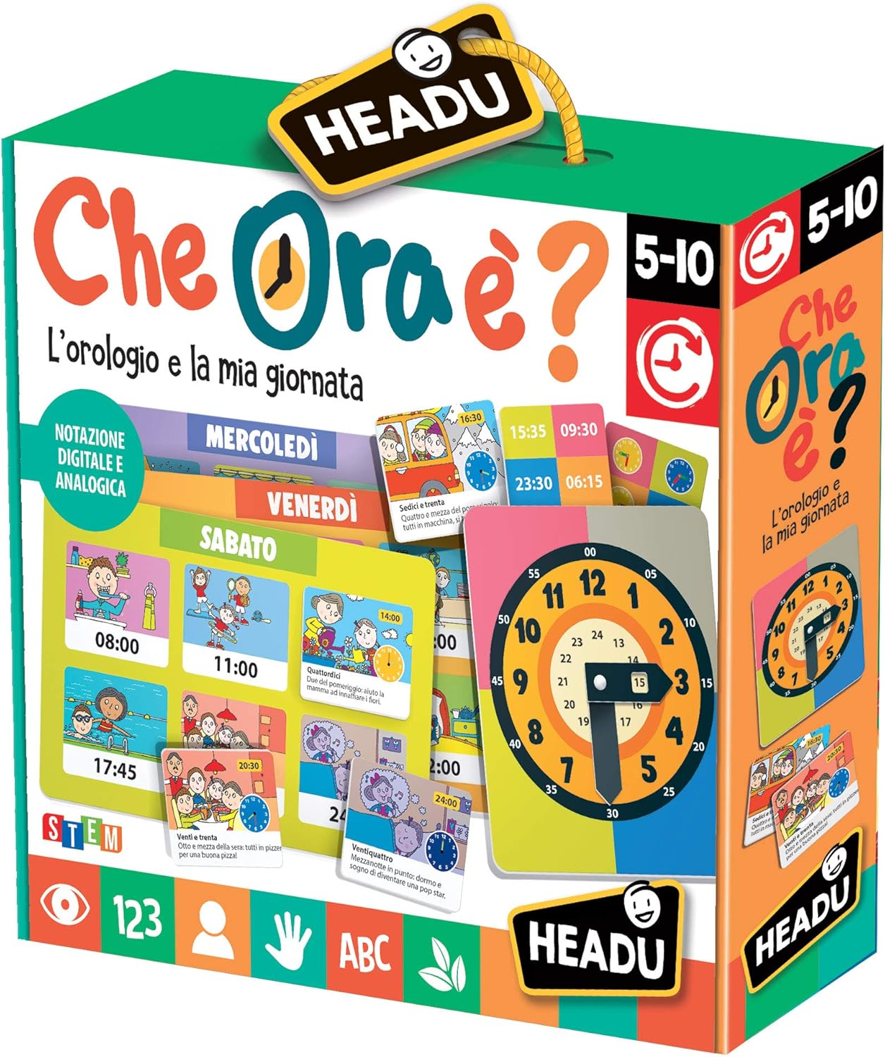 orologio analogico per l'apprendimento dei bambini