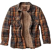 Legendary Whitetails Mens Buck Commander Deerfield Flannel Berber Lined Shirt Jacket