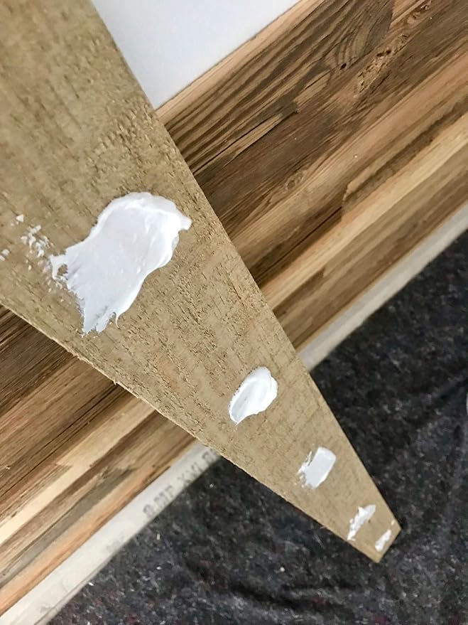 Holz auf wand kleben