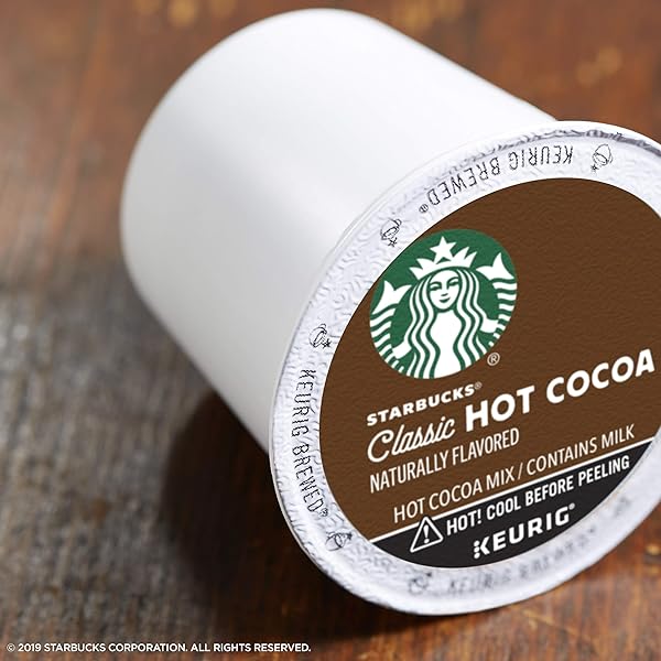 STARBUCKS HOT COCOA K-CUP COFFEE PODS — HOT COCOA FOR KEURIG BREWERS — 1 BOX (10 PODS)