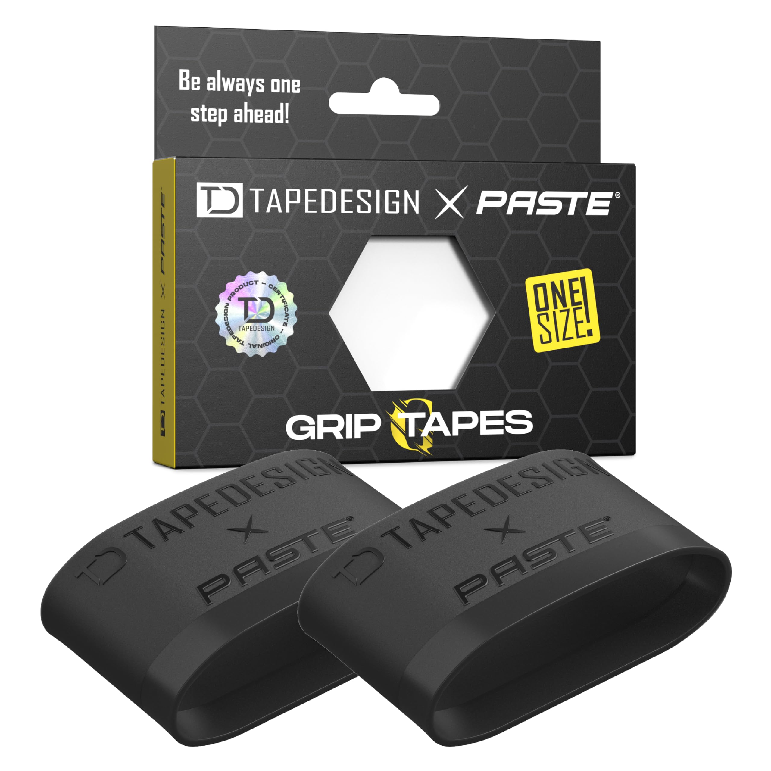 TAPEDESIGN Silicone Shin Pad Holder Grip Tapes Football Men Women Black - Holder for Football Socks