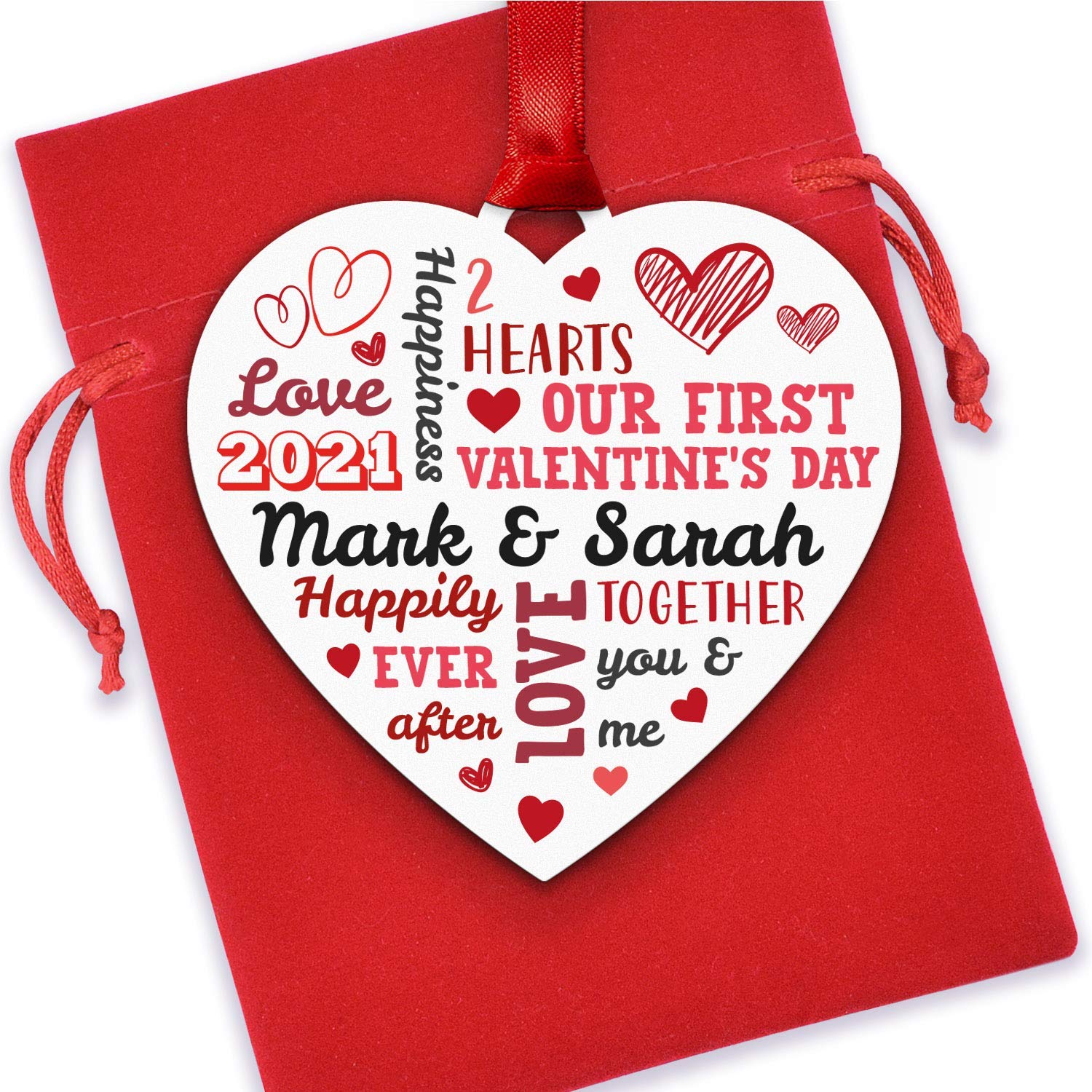 Our First Valentines Gifts For Boyfriend Girlfriend Personalised Our