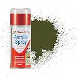 Humbrol Matt Spray Paint AD6155 Olive Drab 155 150ml Model Paints