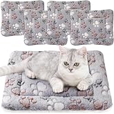 Tuanse 4 Pack Soft Pet Bed Mat Small Dog Crate Fleece | Tuanse Soft Pet Beds Mat Small Dog Crate Fleece,13 X 19 Inches,Light Gray