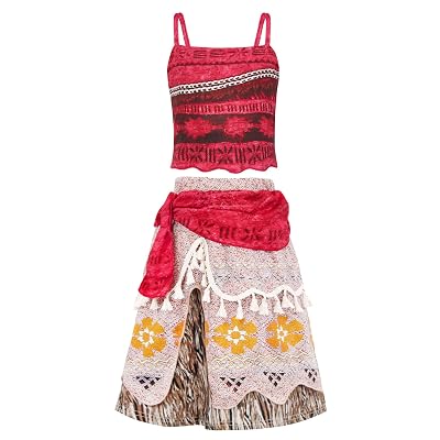 open lace back dress Amazon.com: Women's Deluxe Moana Costume