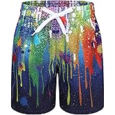 Lollisy Boys Swim Trunks Quick Dry Swim Shorts for Kids Boys Board Shorts Beach Surfing Swimwear 3-16 Years