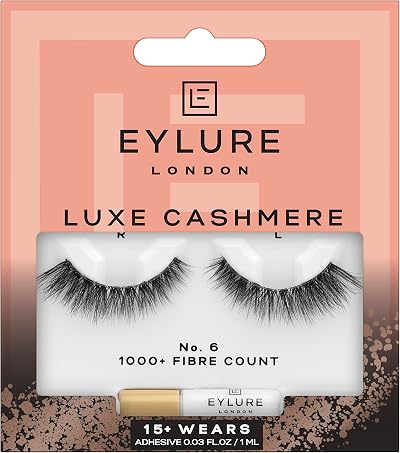 Eylure Luxe Cashmere No. 6 False Eyelashes Wispy Soft Weightless